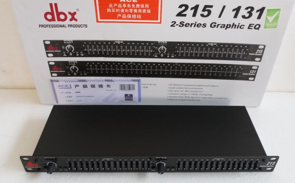 Loc tiếng Equalizer DBX 215 (Đen), bộ xử lí âm thanh xấu