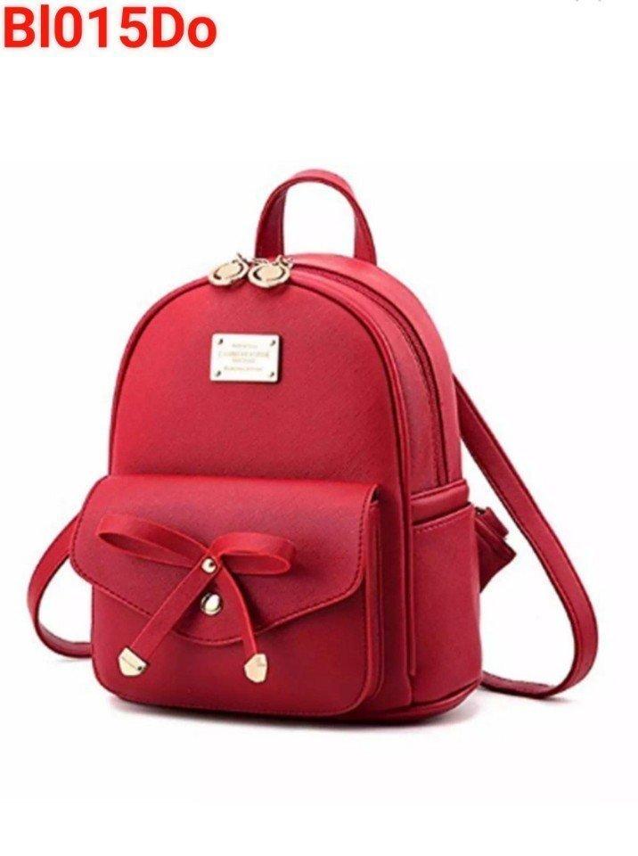 Balo Da Đính Nơ Nữ - Ba Lô Cở Trung Cho Mẹ Và Bé Chất Da Pu Cao Cấp Đủ Màu LOại Tốt Giá Rẻ Giao Nhanh M66