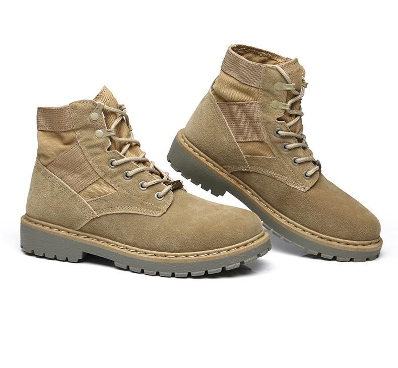 [HCM]Giày boot nam cổ cao da lộn matee 365