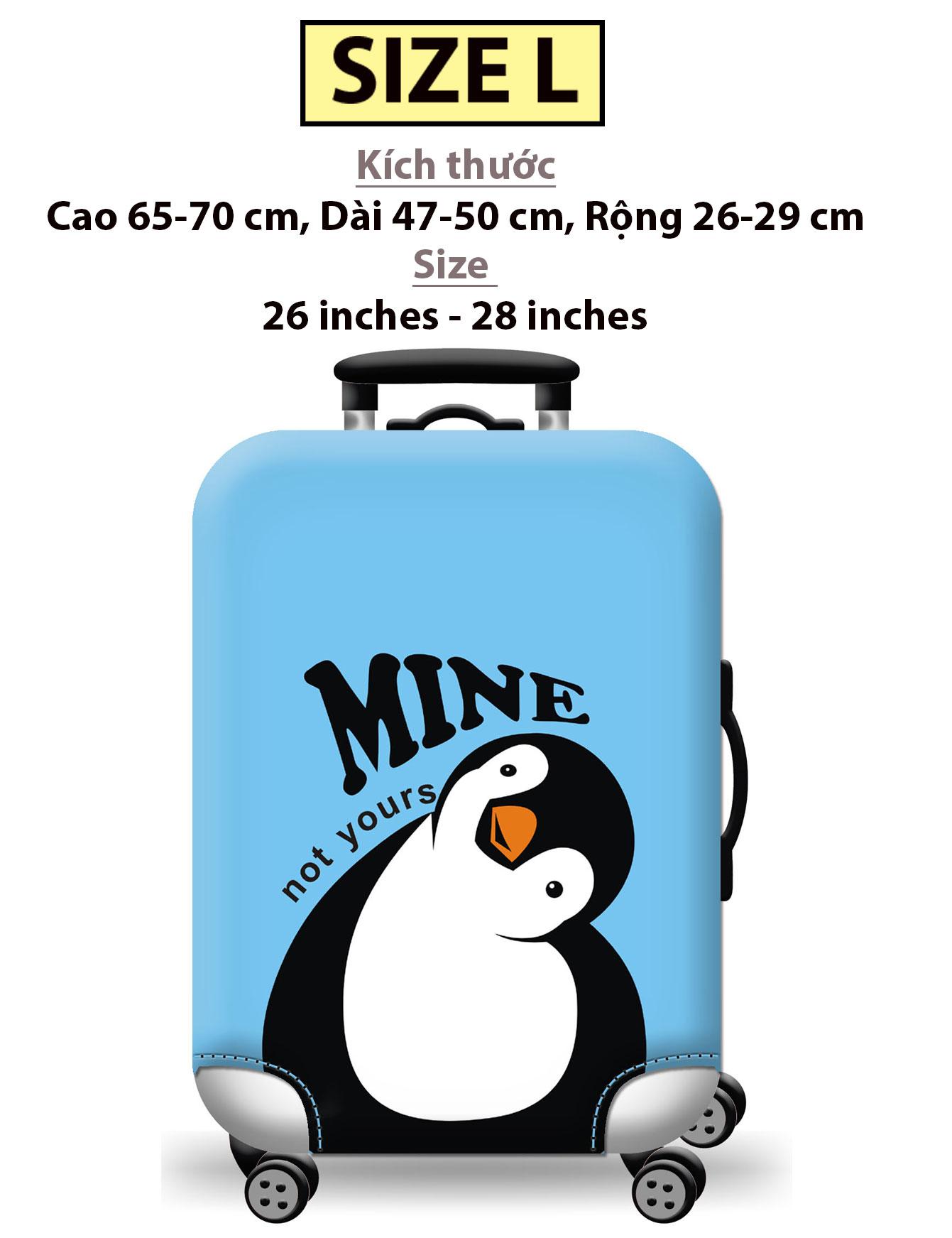 [HCM]Túi bọc bảo vệ vali -Áo vỏ bọc vali - HPValiOEM