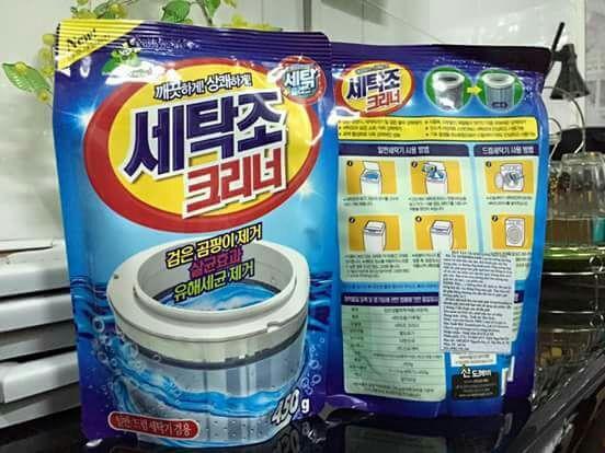 Combo 2 Bịch Bột tẩy vệ sinh lồng máy giặt Thái Lan