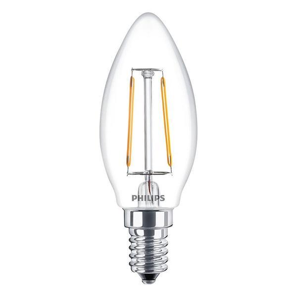 Bóng đèn Philips LED Classic 2W 2700K E14 B35 - Ánh sáng vàng