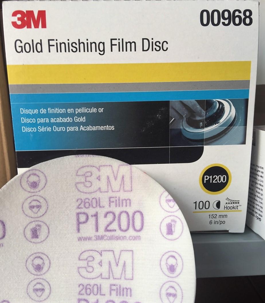 Nhám đĩa Film cao cấp 3M cở hạt P1200 (hộp 100 tờ)