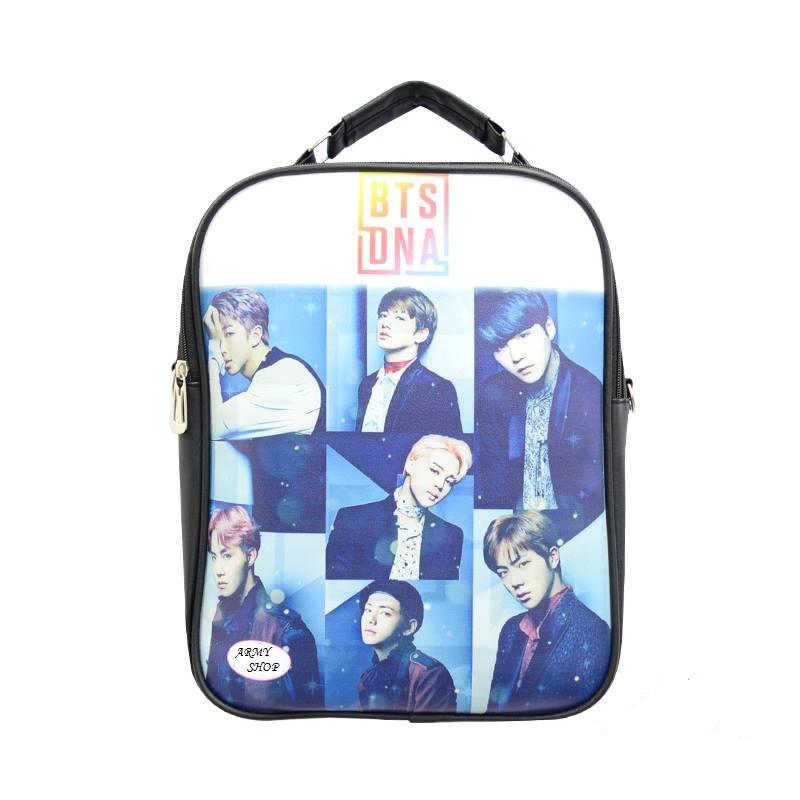 Balo 1 Ngăn 2in1 In Hình BTS (Tặng kèm 3 hình BTS xinh xinh)