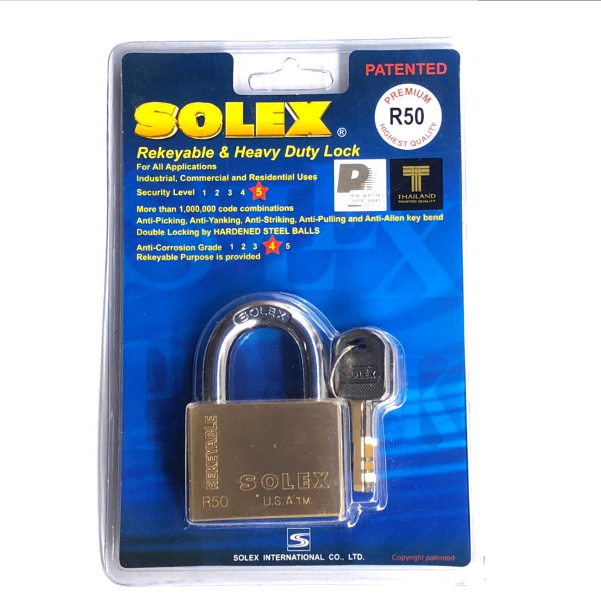 Khóa Solex Premium Thailand R50 (Vàng đồng)