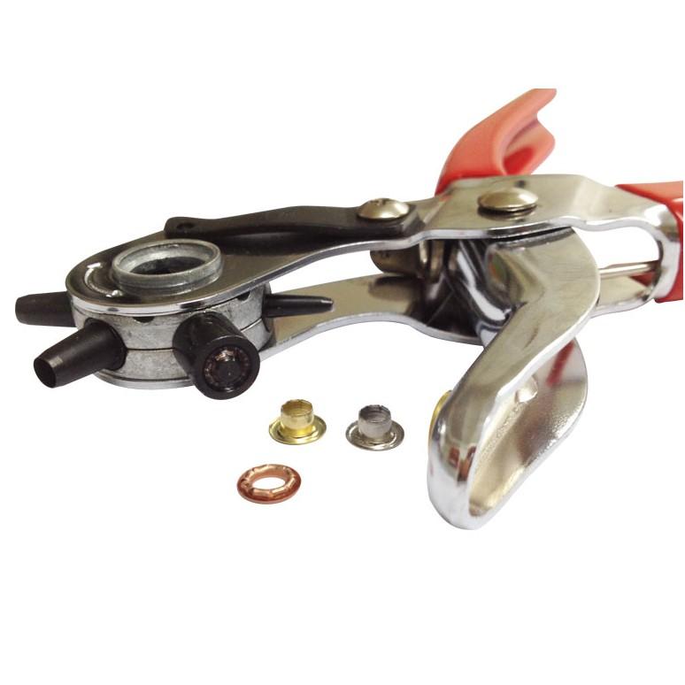Kìm bấm lỗ dây nịt có kèm đinh - TOP K6012A