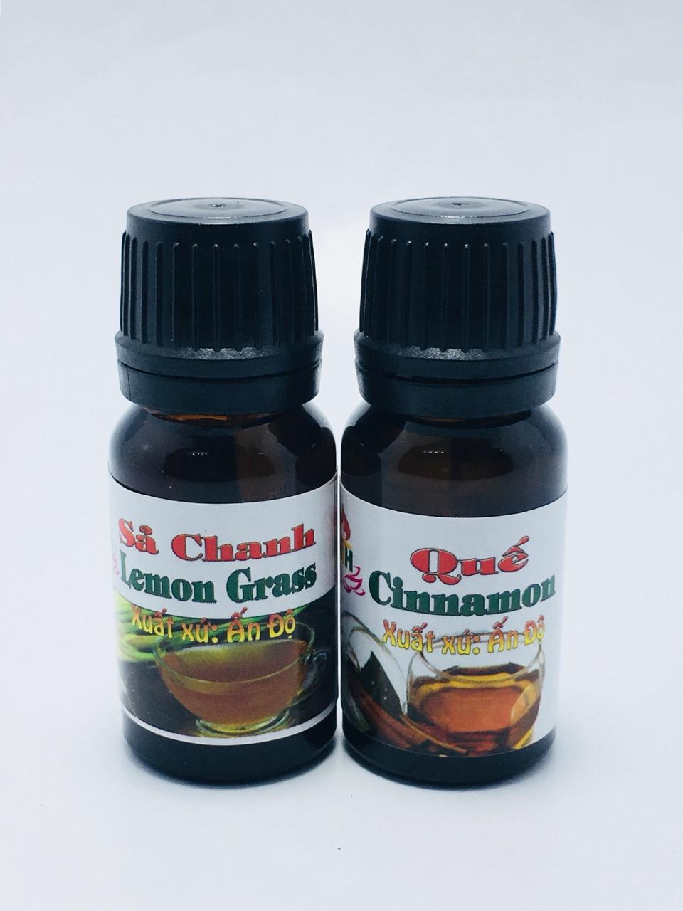 COMBO 2 TINH DẦU XÔNG PHÒNG 10ML: SẢ CHANH, QUẾ