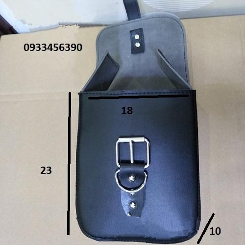 Túi vải da treo xe máy, motor