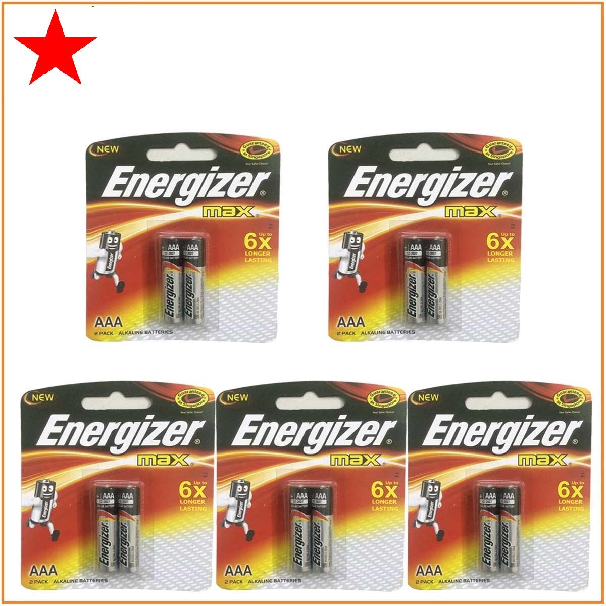 Combo 2 vỉ pin đũa AAA Energizer Alkaline chính hãng (1 vỉ 2 viên)