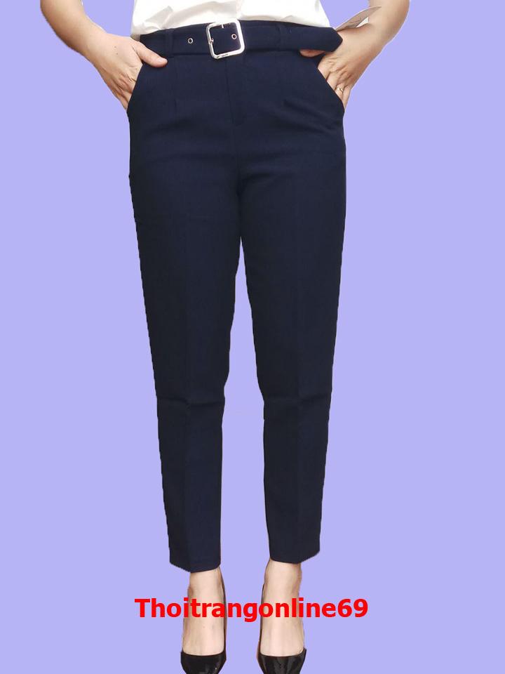 Quần baggy đai vuông ( đen)