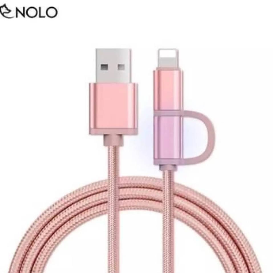Cáp sạc 2 Đầu dây Dù 1M Chất lượng Cao-Siêu bền