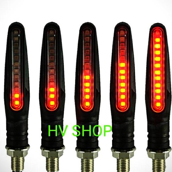 Bộ 2 Đèn Xi Nhan Độ Xe Máy MOTOWOIF ( sáng vàng )