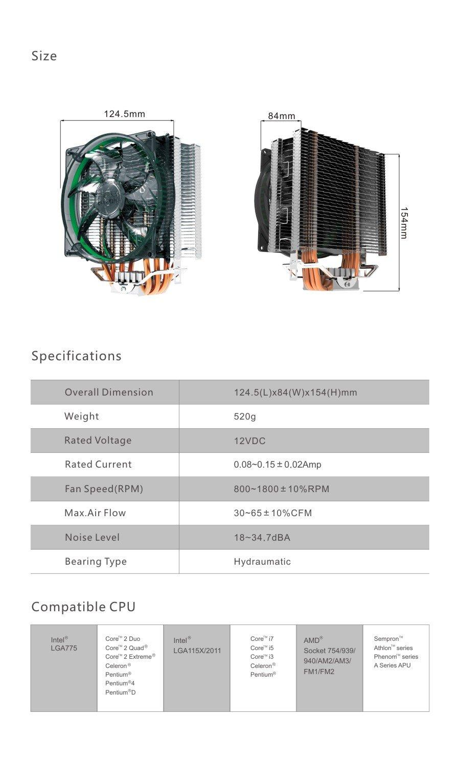 [HCM]Quạt Tản Nhiệt CPU PCCOOLER X4 - S129