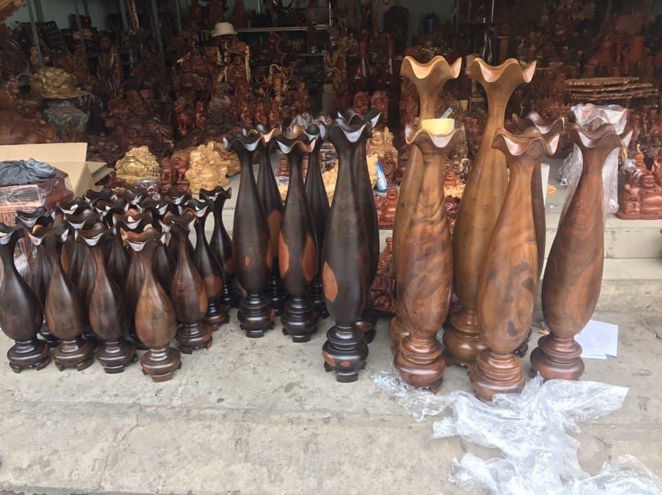 cặp Lục bình  gỗ chiu liu 40cm