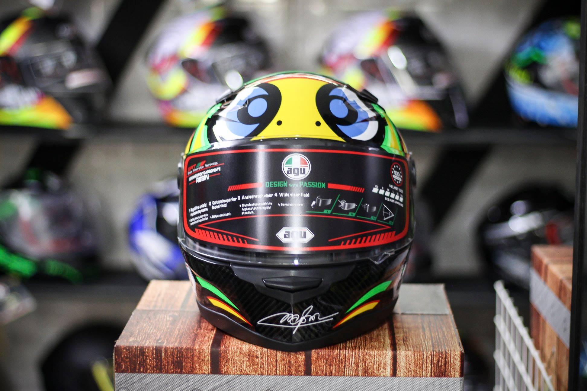 Nón bảo hiểm Fulllface AGU tem rùa, hàng chính hãng 100%