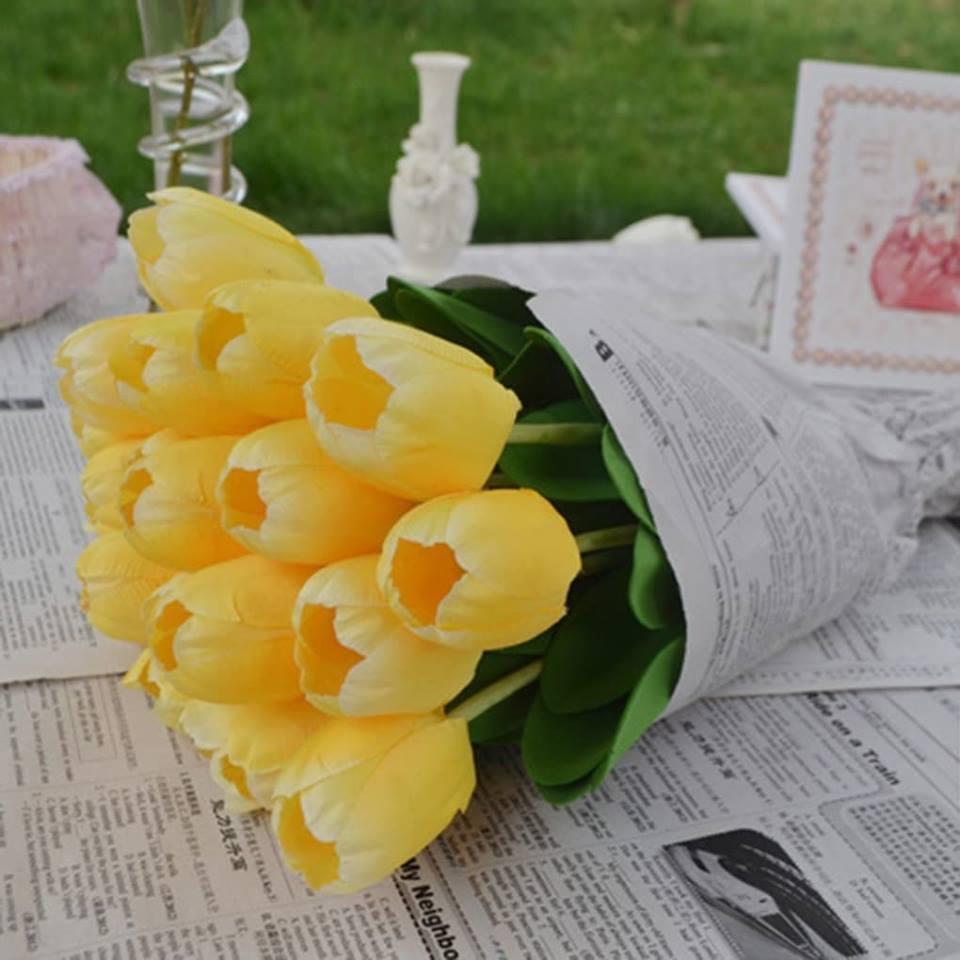 Combo 5 cành hoa giả - Hoa Tulip tuyệt đẹp TLJ-2901