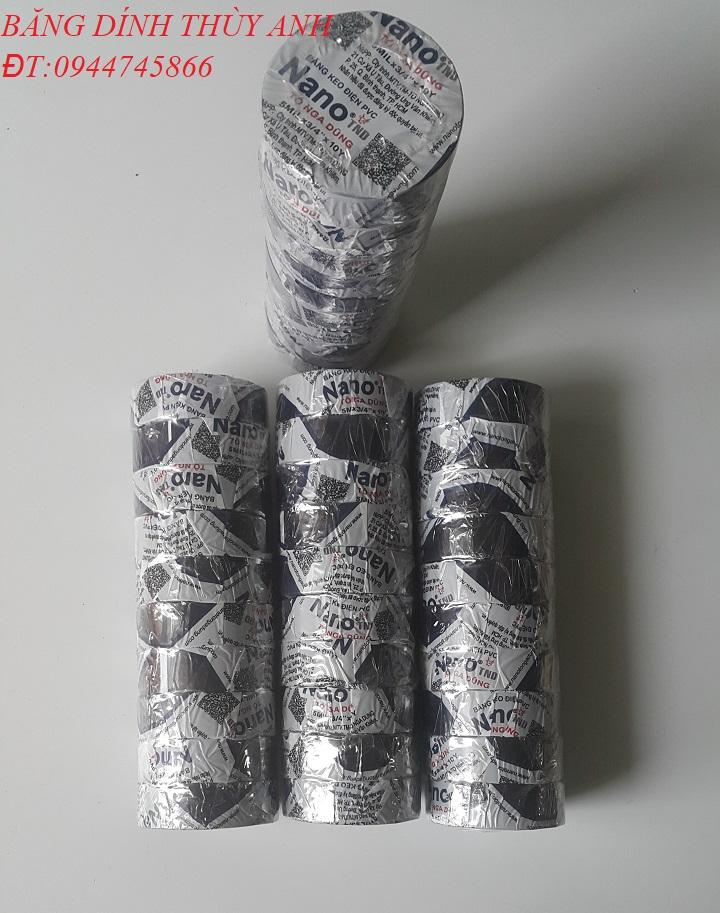 Băng dính điên Nano 10y đen ( 10 cuộn/ cây)