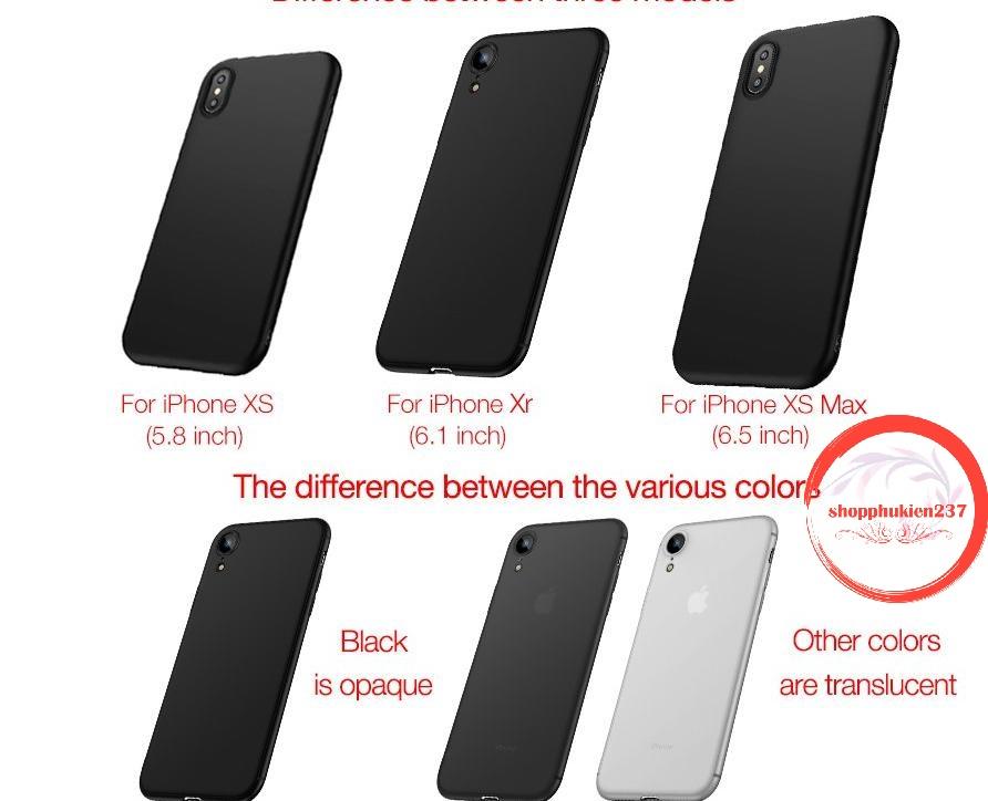 [HCM]ỐP LƯNG IPHONE XR ỐP DẺO ĐEN TPU