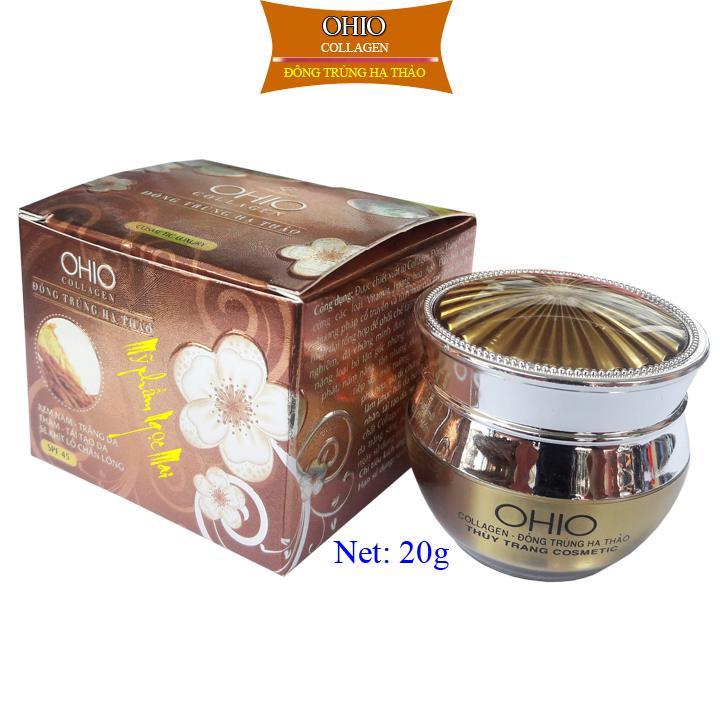 Kem nám OHIO COLLAGEN ĐÔNG TRÙNG HẠ THẢO trắng da thâm tái tạo se khít lỗ chân lông 20g
