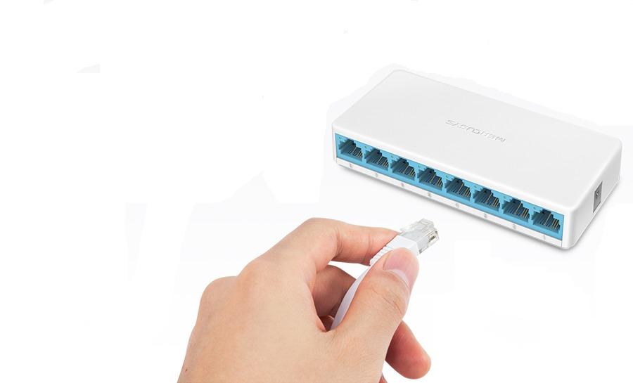 Bộ Chia Mạng 8 Cổng Mercusys MS108 10/100Mbps Bảo hành 2 năm
