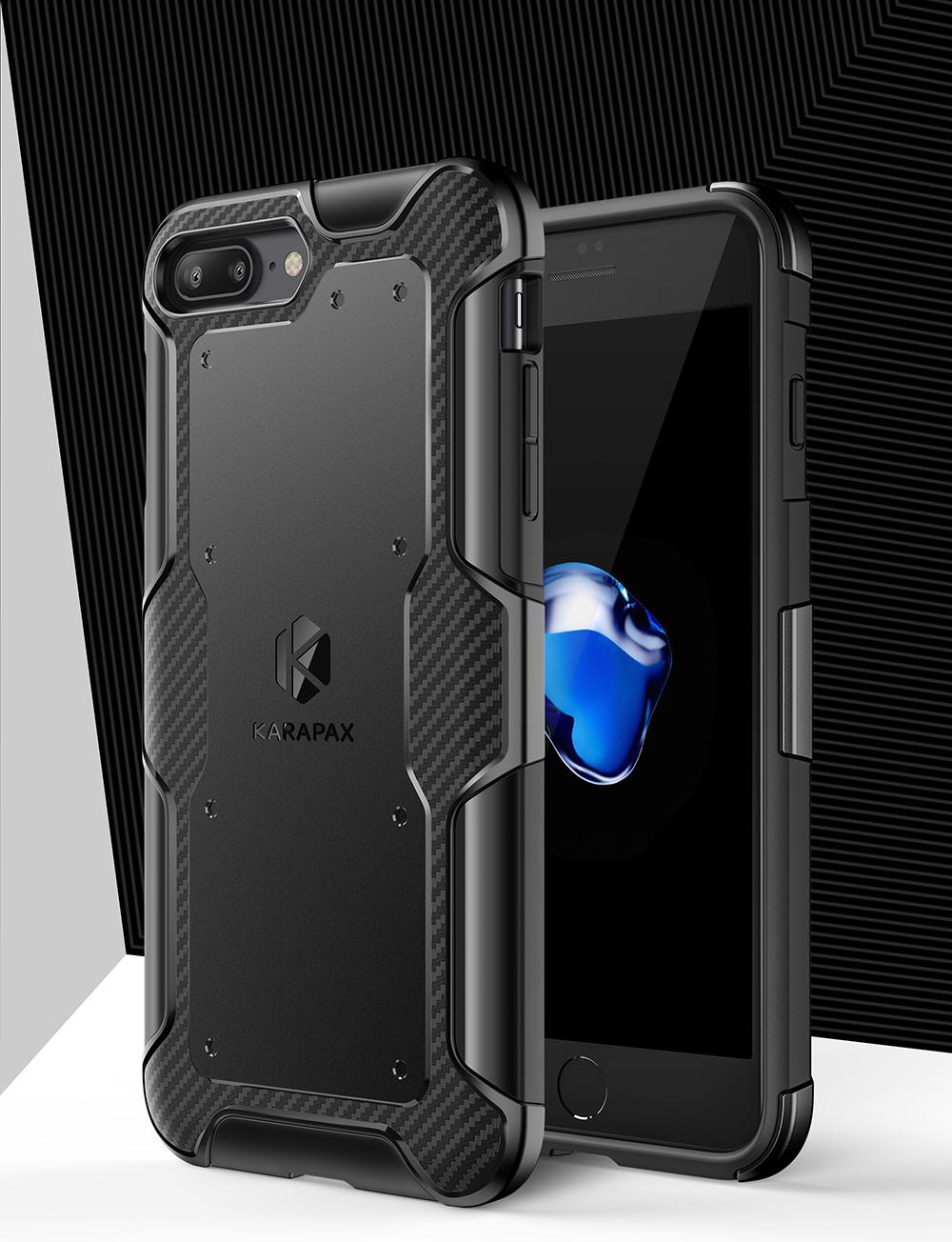 Ốp lưng Anker KARAPAX Shield+ cho iPhone 7 Plus/8 Plus - Black