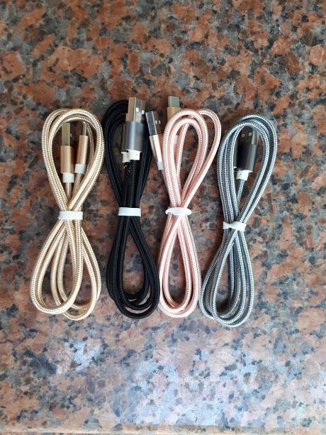 Cáp sạc cổng Type C bọc dù chống đứt 1M made in Vietnam