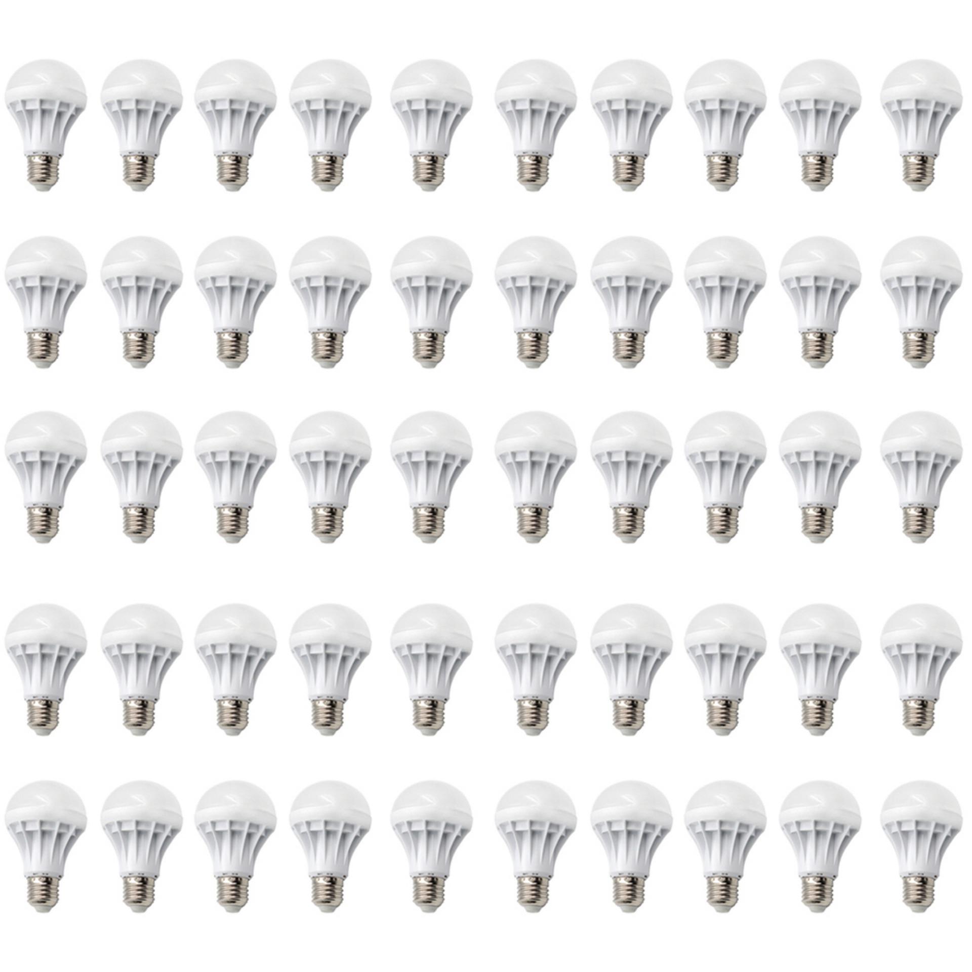 Bộ 50 bóng đèn LED BULB 9W (Ánh Sáng Vàng)