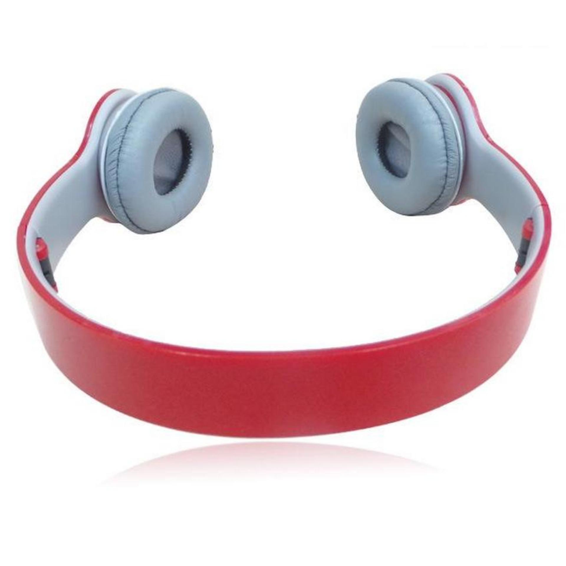 tai nghe chụp tai stereo headset (đỏ)