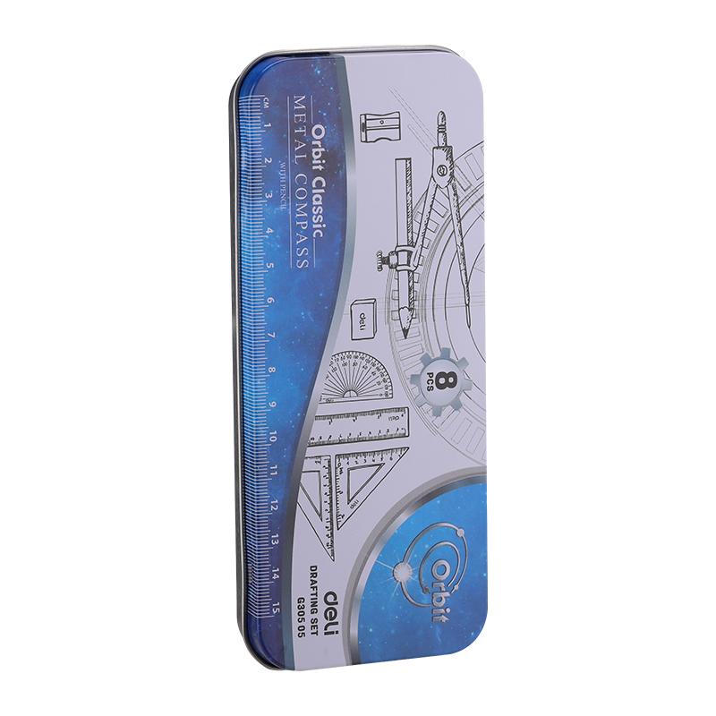 Bộ compa, thước kẻ Deli G30505 - 8 món