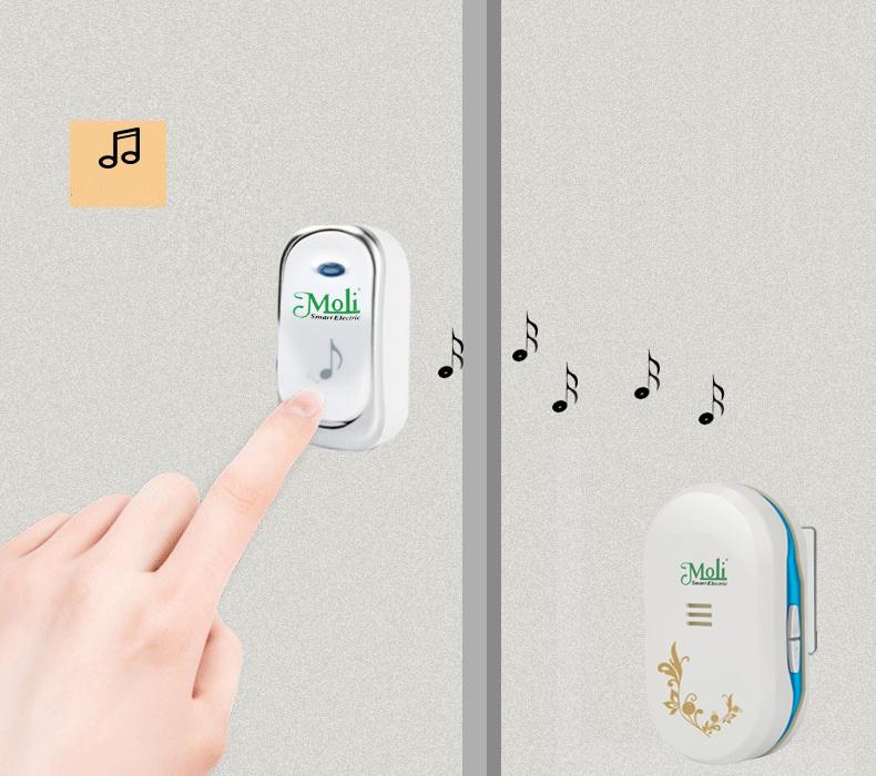 [HCM]BỘ 3 CHUÔNG 1 NÚT NHẤN CHỐNG NƯỚC