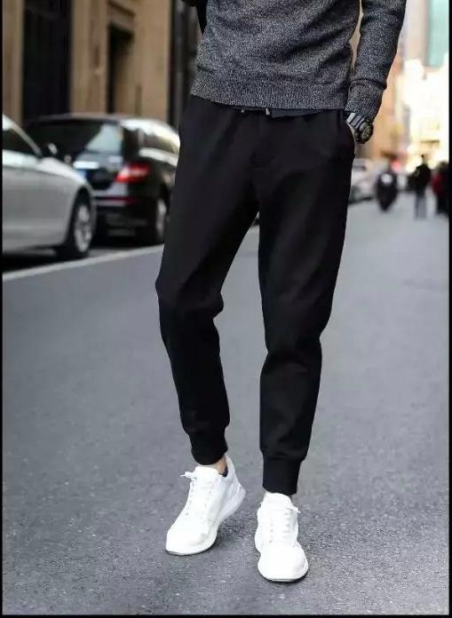 Quần Thun Jogger Thể Thao Nam Dây Rút Màu Đen Basic New 2020