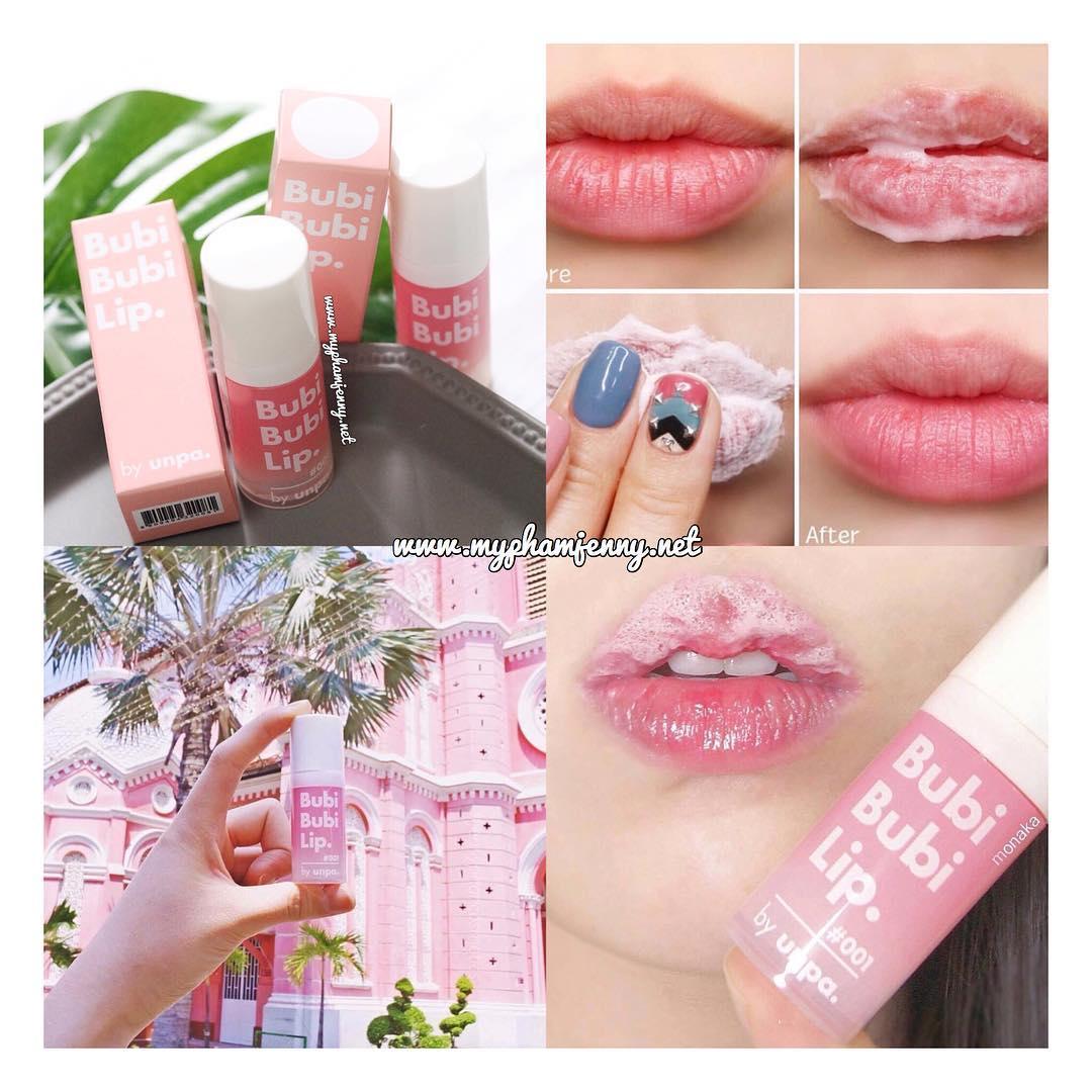 Tẩy Da Chết Sủi Bọt Thải Độc Môi Bubi Bubi Lip