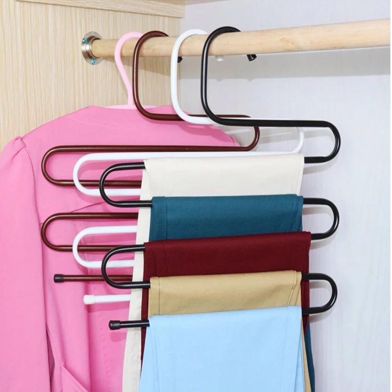 2 MÓC TREO QUẦN ÁO 5 TẦNG THÔNG MINH