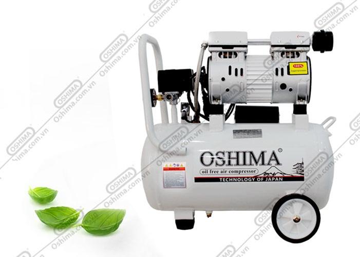 Máy nén khí không dầu giảm âm oshima 24 lít