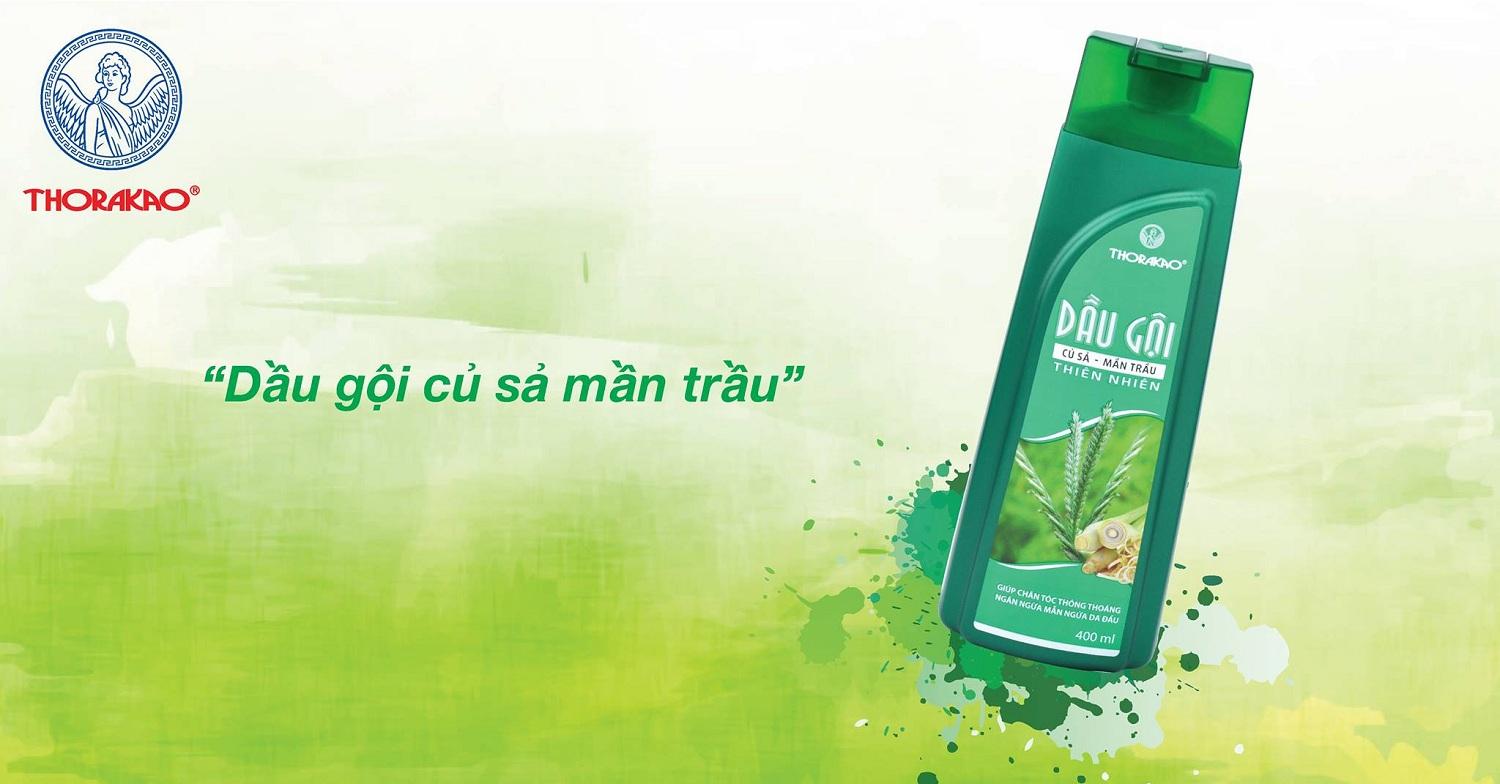 Dầu Gội Thorakao Củ Sả - Mần Trầu 400ml