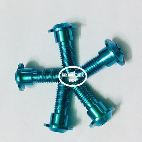 5 ỐC TITANIUM GR5 gắn Đĩa trước Exciter 150 (xanh lục bảo)
