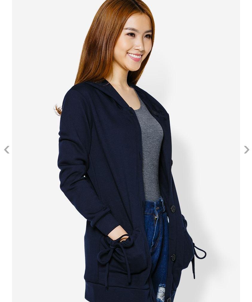 Áo Khoác Nữ Form Dài Phúc An w0004 (xanh đen)
