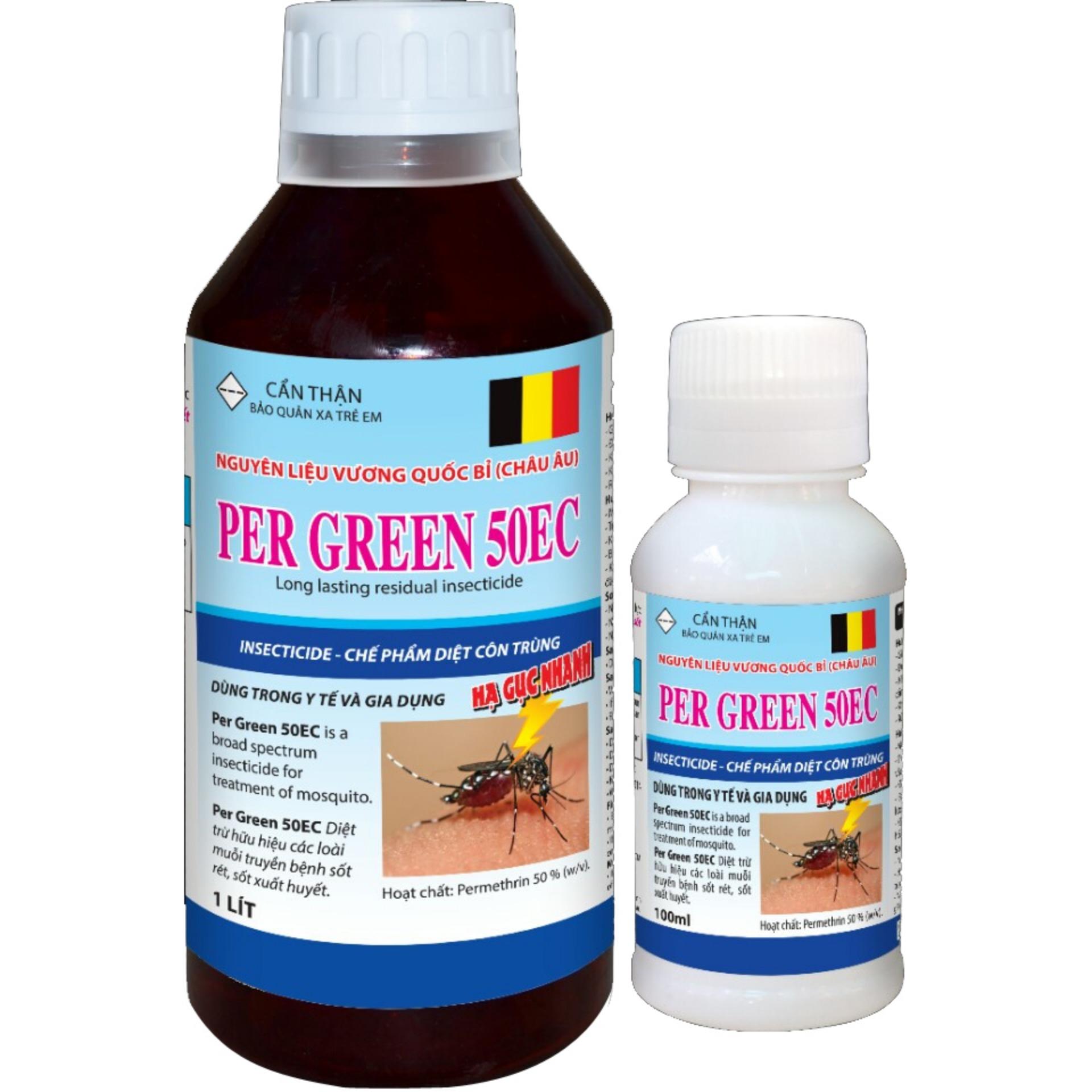 [HCM]PER GREEN 50EC 100ml diệt Ruồi muỗi kiến gián