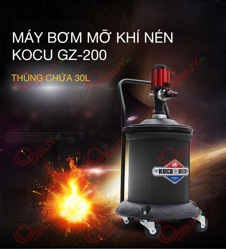 MÁY BƠM MỠ KHÍ NÉN KOCU GZ-200