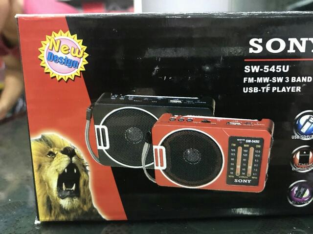 Đài sony sw-565u FM SD USB TẶNG CỦ SẠC iphone-