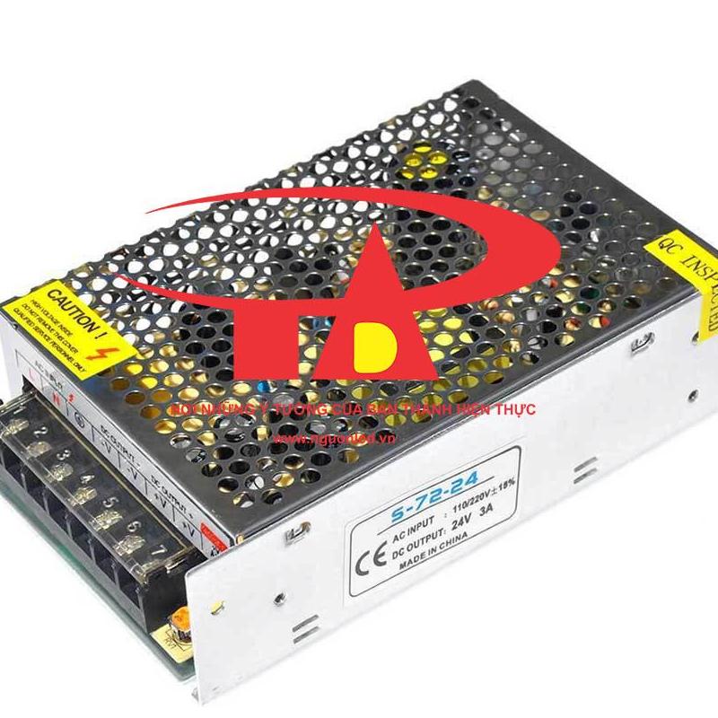 NGUỒN TỔNG 24V 3A LOẠI TỐT, ĐỦ AMPE, BẢO HÀNH 6 THÁNG