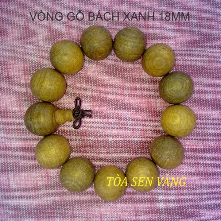 [HCM]Vòng tay gỗ bách xanh 18mm