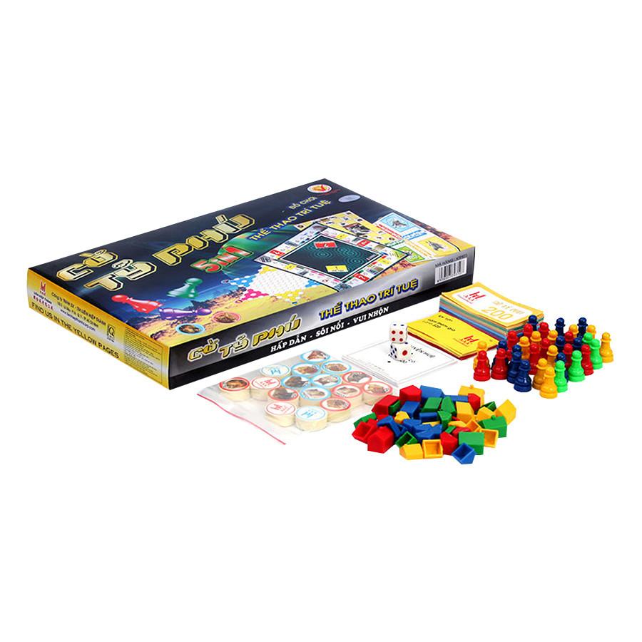 [HCM] Cờ Tỷ phú Hộp Giấy Lớn 5 trong 1