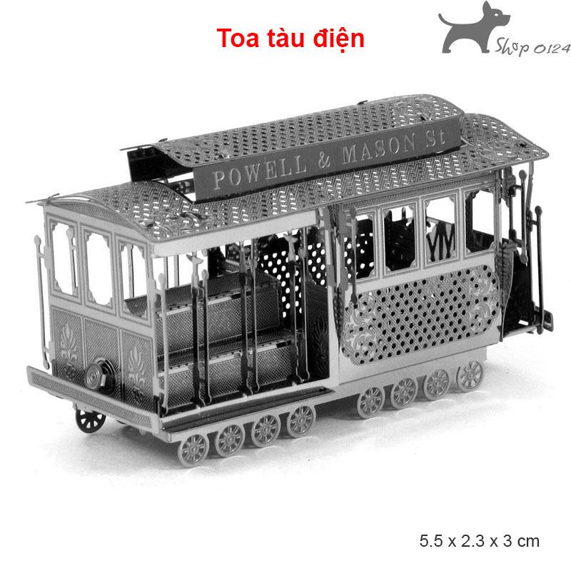 Mô hình 3D bằng thép tự ráp Tàu hỏa