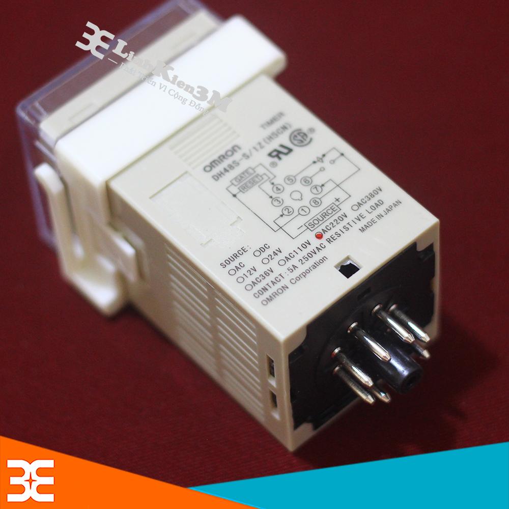 Rơ Le Thời Gian OmRon DH48S-1Z 220VAC 0.1S-99H (1 Cặp Tiếp Điểm)