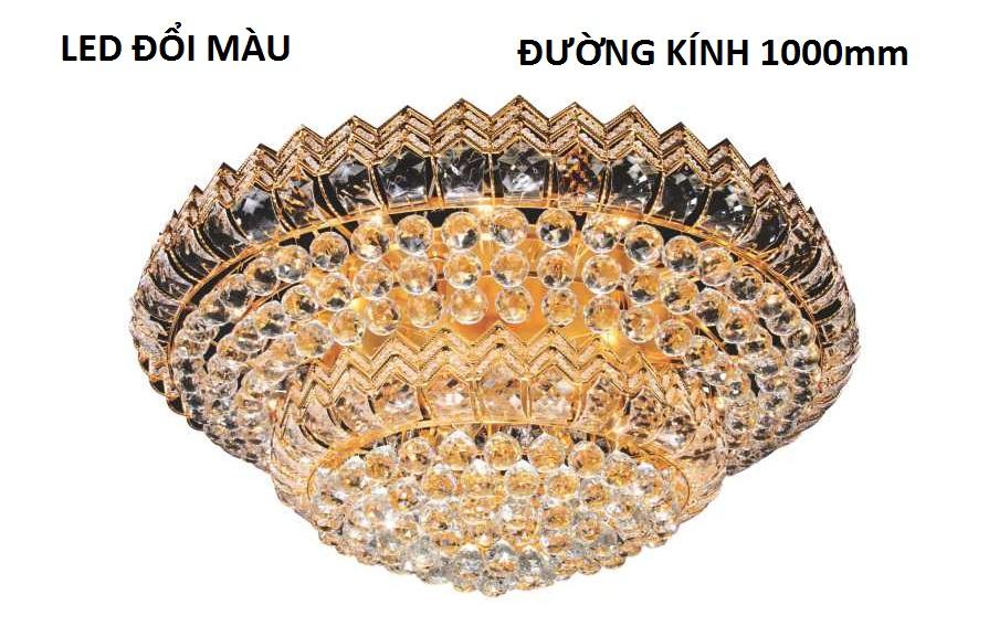 Đèn mâm trang trí ốp trần NC 90927B led (đèn đổi màu)