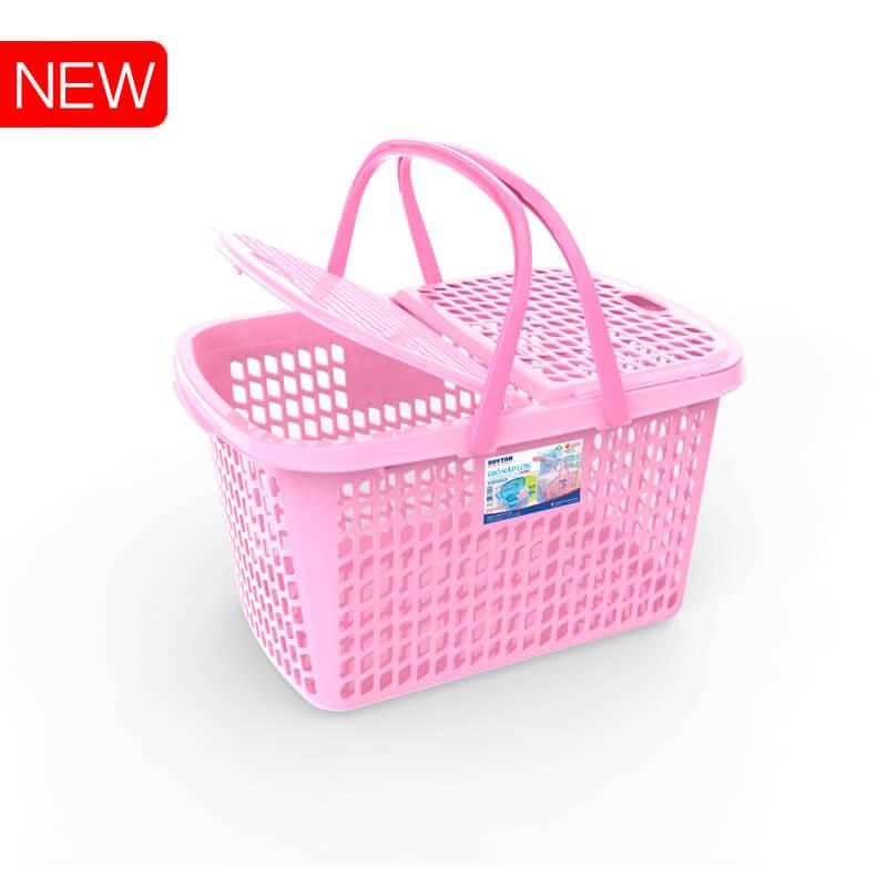 [HCM]Giỏ  nhựa đựng đồ  có nắp Duy Tân cỡ Lớn