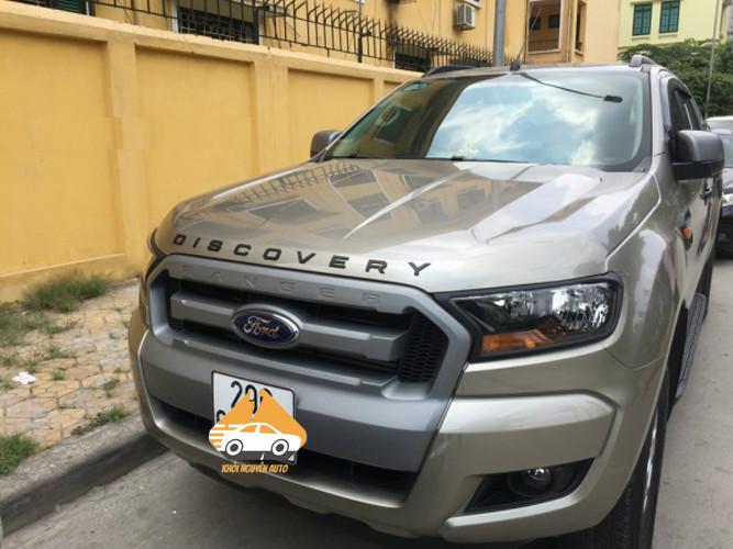 Tem logo chữ nổi DISCOVERY trang trí xe (đen)
