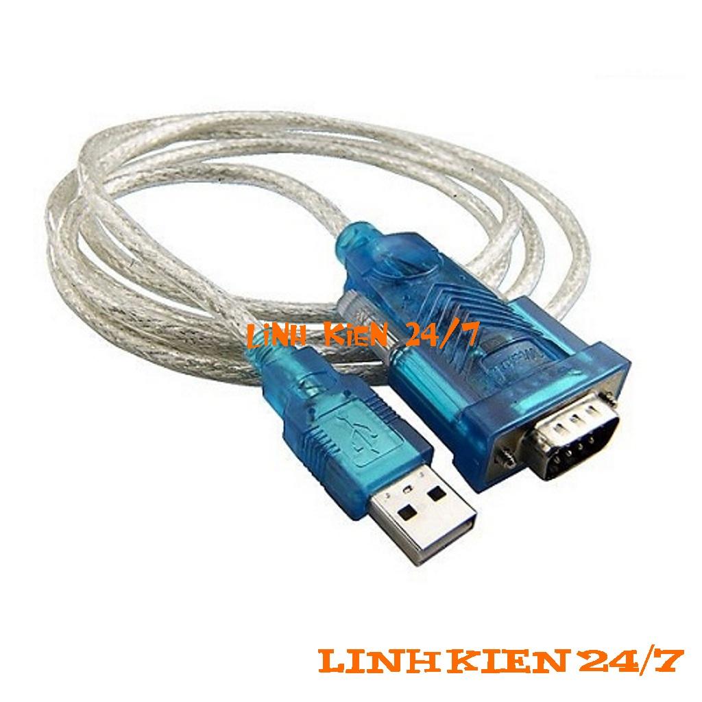 Cáp chuyển usb sang rs232 cổng com đực 9 chân hl340