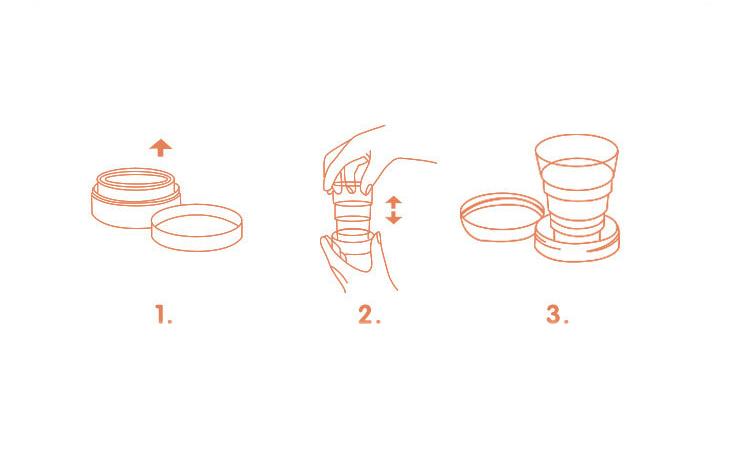 [HCM]Combo 2 Ly (cốc) uống nước làm từ lúa mạch xếp gọn đi du lịch